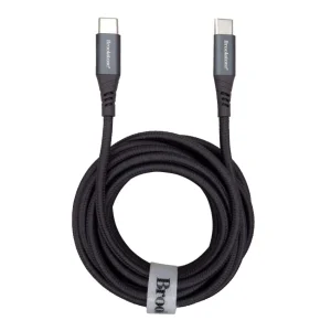 BROOKSTONE CABLE USB TIPO C A USB TIPO C 60W 3.M GRIS