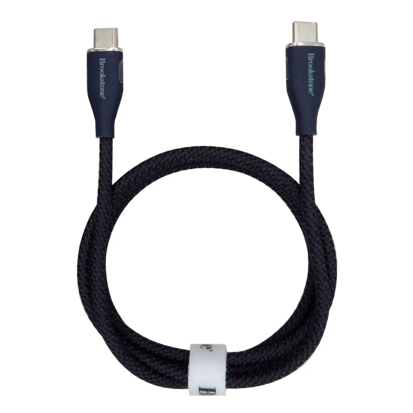 BROOKSTONE CABLE USB TIPO C A TIPO C DE 60W 1.22M AZUL