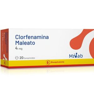 Clorfenamina 4 mg x 20 comprimidos