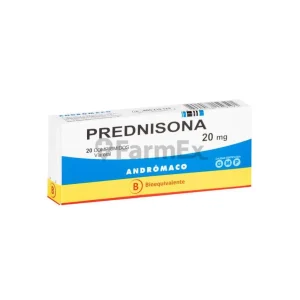 Prednisona 20 mg x 20 comprimidos